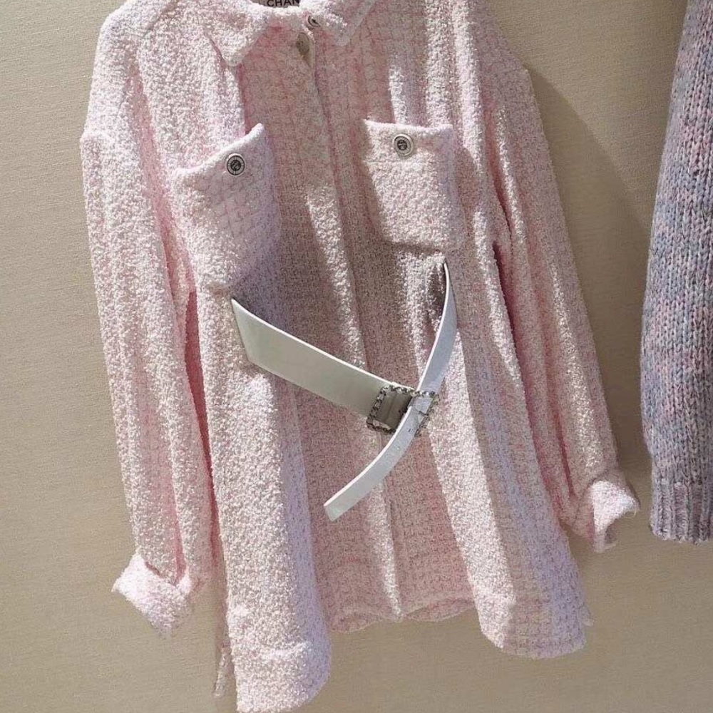 Chanel style women long sleeve shirt